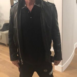 Men leather jacket